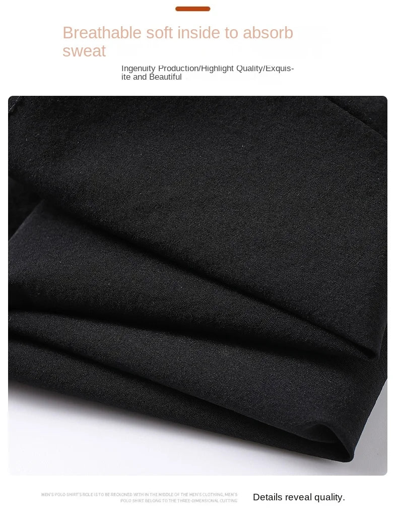 Casual pants men's versatile flat leg cropped pants straight leg pants new casual pants youth thin summer