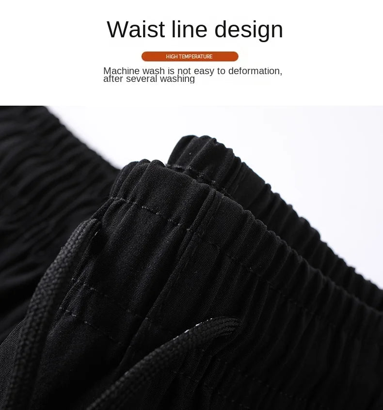 Casual pants men's versatile flat leg cropped pants straight leg pants new casual pants youth thin summer